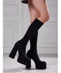 極美品✨ ダーリッチ Darich ウルトラストレッチロングブーツ　L 黒