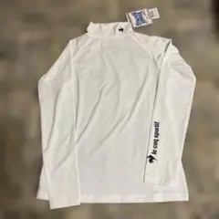 デサントle coq sportif ゴルフ特化型ハイネックシャツ ホワイト