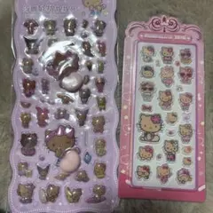 日焼けキティ　アクリルシール　おしりシール