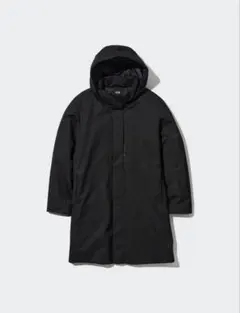 美品　24年製　UNIQLO ハイブリッドダウンコート M ブラック　ユニクロ