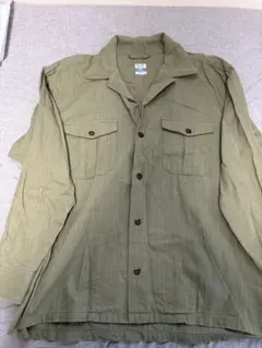 JOURNAL STANDARD relume コットン長袖シャツ カーキ Lのサムネイル
