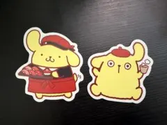 スシロー　ポムポムプリン コラボ　ピック　2枚セット