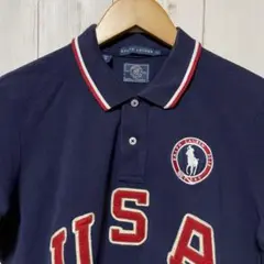 ラルフローレン 刺繍 ロゴ USA アメリカ 代表 オリンピック ポロシャツ