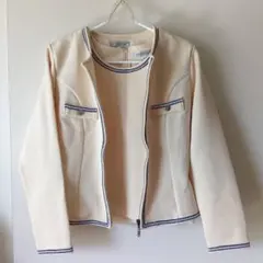 ノーカラージャケット＆タンクトップ　アンサンブル　M