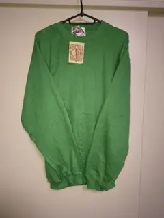 トレーナー グリーン 未使用品 タグ付き