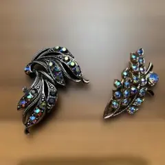 昭和レトロ　ブローチ 2点