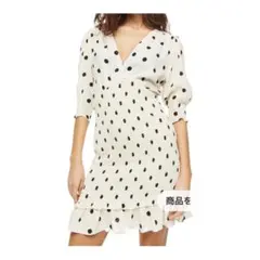 新品未使用　H&Mドットワンピース