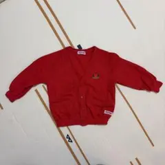 MIKI HOUSEミキハウス赤カーディガンT90