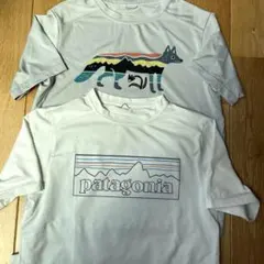パタゴニアキャプリーンラッシュガード Tシャツ L150 白グレーのサムネイル