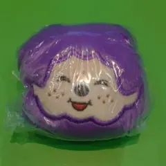 モンチッチ　フェイスぬいぐるみ　カラフルバージョン　パープル　紫
