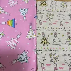 わたしのワンピース　生地 2枚セット オックス　綿麻　希少　レア　入園　入園