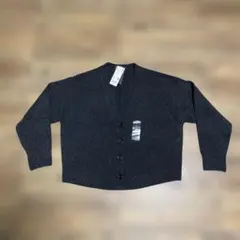 ユニクロ スフレヤーンVネックショートカーディガン（長袖）