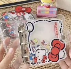 ハローキティシール帳 バインダー フレークシール シャカシャカ