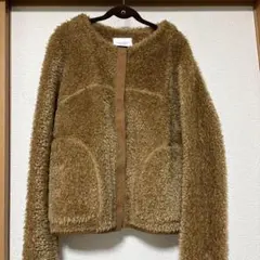U by SPICK&SPAN ベージュファーコート 未使用に近いです - メルカリ
