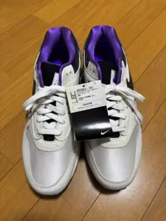 Nike Air Max 1 27.5cm ホワイト/パープル/ブラック