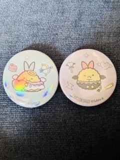 サンエックス えびふらい　あじふらい　缶バッジ 2種セットのサムネイル