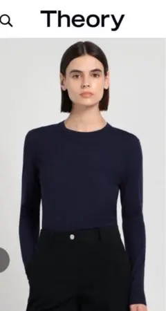 ★超美品★ theory ニット　ネイビー　S