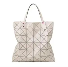 【希少 完売品】BAO BAO ISSEY MIYAKEベージュ×ピンクトート
