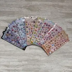 10枚セット シール ぷくぷく　3D 立体シール　まとめ売り 可愛い　お洒落