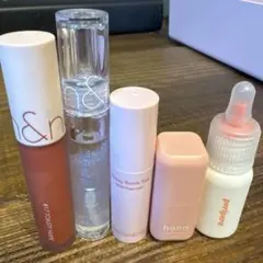 韓国コスメリップセット rom&nd peripera hanabyhince