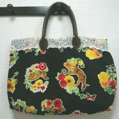 ハンドメイドトートバッグ動物柄