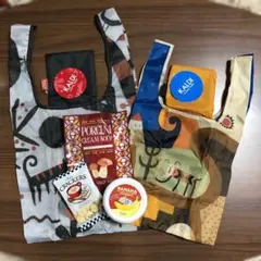 カルディ エコバッグ 2点 カルディ伝説 いきものがたり &食品3点 KALDI