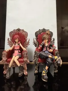 1番くじ キングダムハーツ　ラストワン賞 B賞 ソラ カイリ フィギュア セット