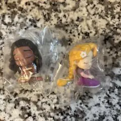 ディズニー ミニフィギュア 2体セット モアナ ラプンツェル