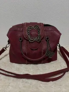 axes femme 2way ショルダーバッグ ボルドーのサムネイル