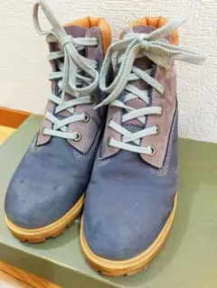 Timberland ワークブーツ ネイビー パープルのサムネイル