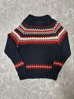 J.CREW ノルディック フェアアイル セーター モヘア S ネイビー