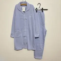新品 M〜L 授乳口付きマタニティパジャマ 裏起毛 シンプル 長袖 前開き