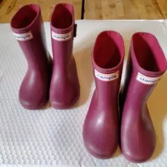 stample 紫色 長靴　2足セット