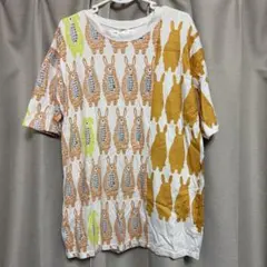 Scolar ウサギプリント Tシャツ　ラメプリント　ラビット　総柄のサムネイル