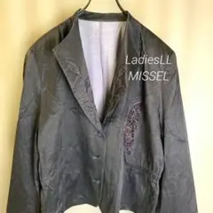 MISSEL ミゼール ジュニアー薄手 刺繍 ジャケット 大きいサイズ LL
