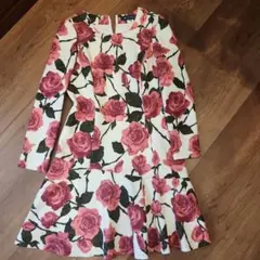 M'S GRACY 花柄 フレアワンピース 36