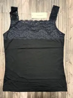 【新品】Boulanges キャミソール ブラック レースのサムネイル