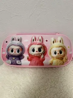 ラブブの3Dペンキャラクター ペンケース ピンク大容量　軽く　防水