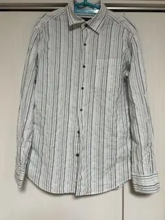 INTERMEZZO 長袖シャツ ホワイトストライプのサムネイル