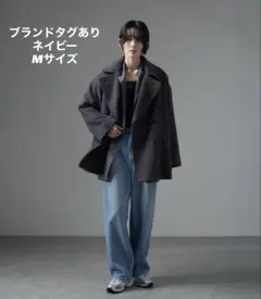 SALON adam et rope' WEB限定シャンブレーシャギーPコート