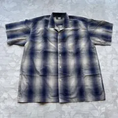TRIMMER CRAFTS 90s 開襟シャツ M コットン チェック 古着