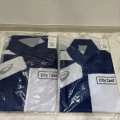 2020東京オリンピック　ASICS ジャケット&ポロシャツ　ネイビー M