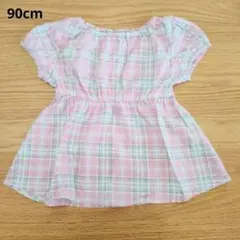 BRANSHES ワンピース ピンク チュニック 90 女の子 トップス リボンのサムネイル