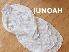 美品JUNOAH ブラウス ロング ホワイト フリーサイズ