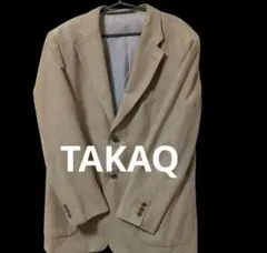 TAKAQ　メンズ　 ベージュ テーラードジャケット　大きいサイズ　LLサイズ