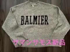 新品　Samansa Mos2 ロゴジャカードニット