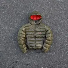 【極肉厚！】Columbia アルパイン　パフダウン　カーキ　オレンジ