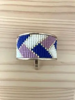 葡萄風 ビーズ ポニーフック ハンドメイド