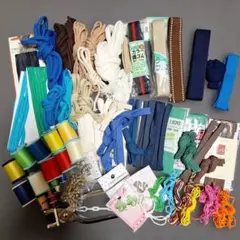 手芸用品 묶음 판매 紐 ゴム 糸 バイアステープ 裁縫セット