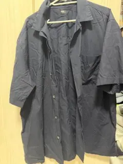 UNIQLO 半袖シャツ ネイビー XL